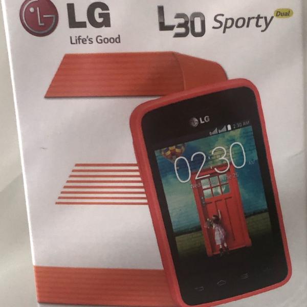 celular lg30 sporty com acessórios fone e carregador