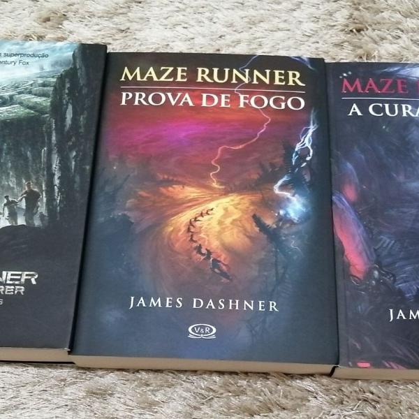conjunto livros maze runner