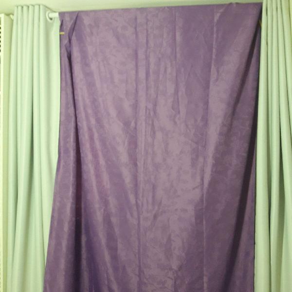 cortina Lilás com forro