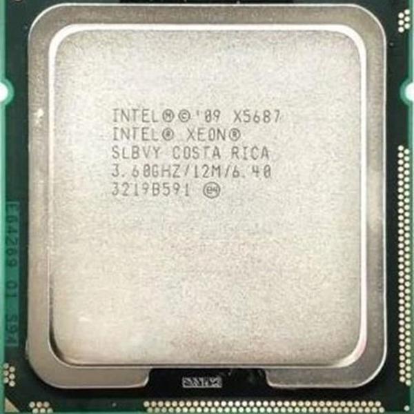 intel xeon x5687 quad 3.60ghz 12mb 6.4 gt/s socket lga1366