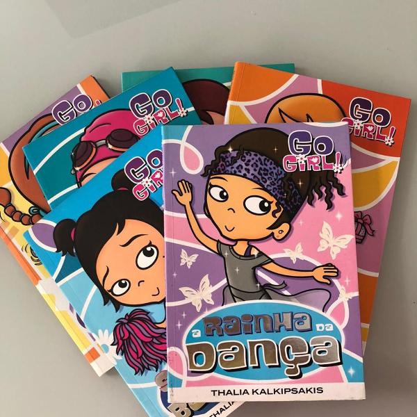 kit de 6 livros da go girl