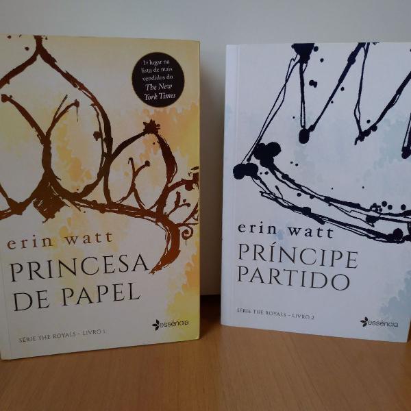 kit livros da série the royals - princesa de papel e
