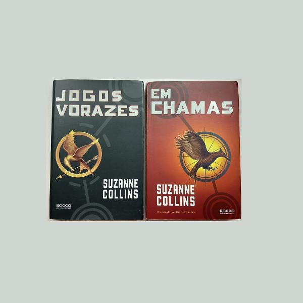 kit livros jogos vorazes e em chamas suzanne collins