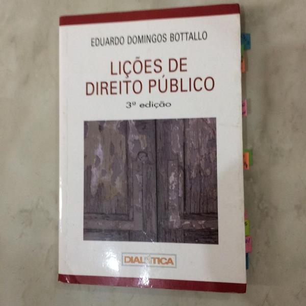 lições de direito público - eduardo domingos botallo -