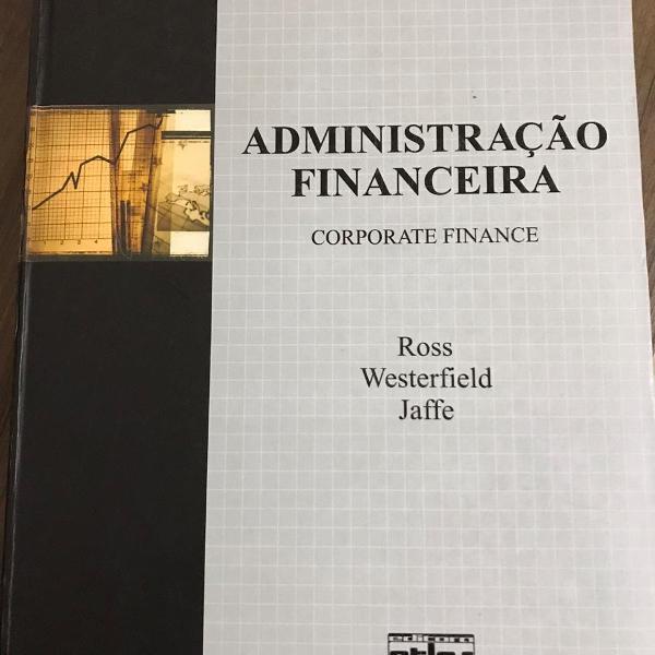 livro administração financeira, ross westerfield jaffe