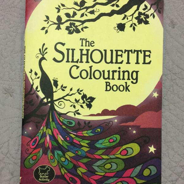 livro de colorir importado the silhouette coloring book -