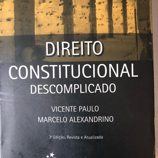 livro direito constitucional descomplicado - vicente paulo e