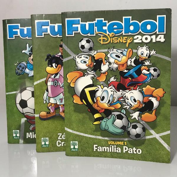 livro- futebol disney 3 volumes