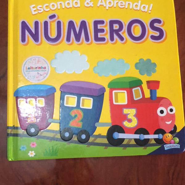 livro infantil- esconda &amp; aprenda- números