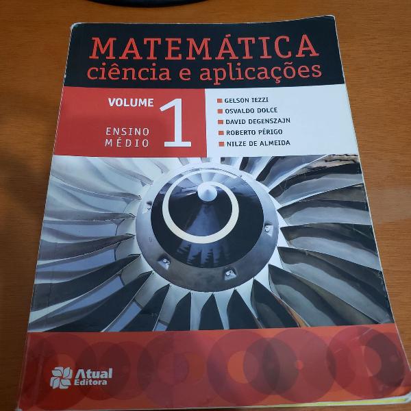 livro matemática ciência e aplicações - volume 1