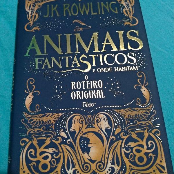 livro roteiro Harry Potter animais fantásticos e onde