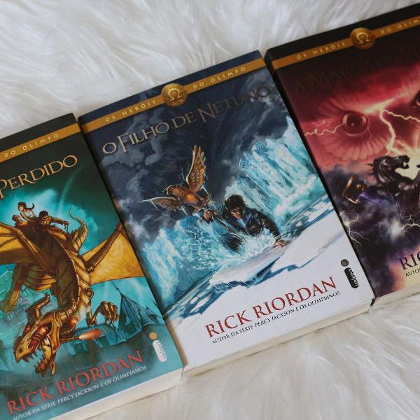 livros 1 ao 3 heróis do olimpo - percy jackson - rick