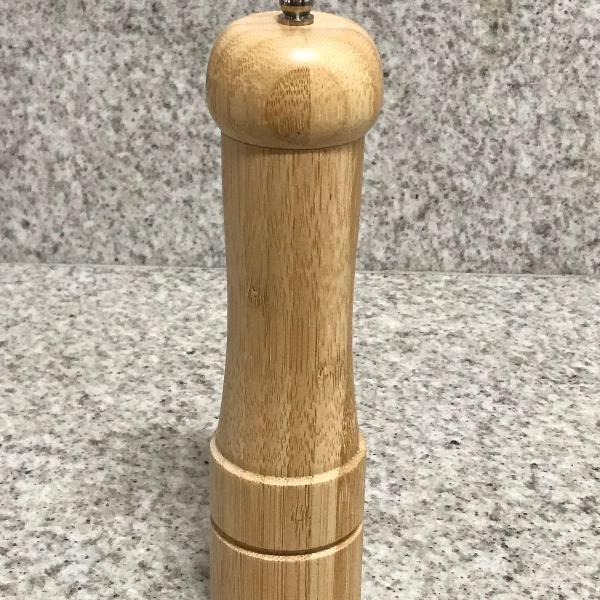 moedor de pimenta de bambu