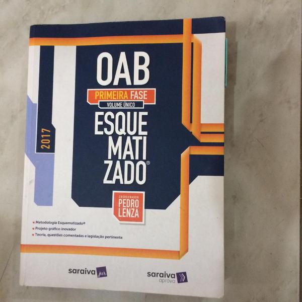 oab esquematizado - primeira fase - volume único - pedro