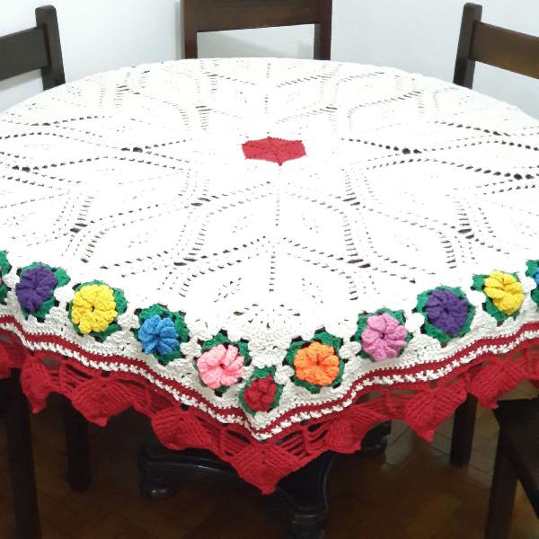 toalha de mesa Flores 3D