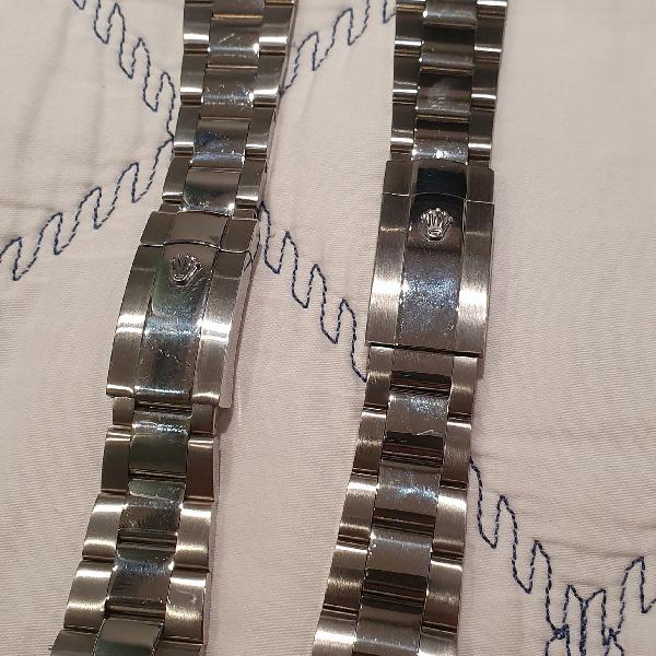 2 pulseiras oyster com logo Rolex