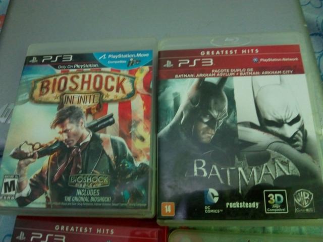 5 jogos PS3 por 130 reais