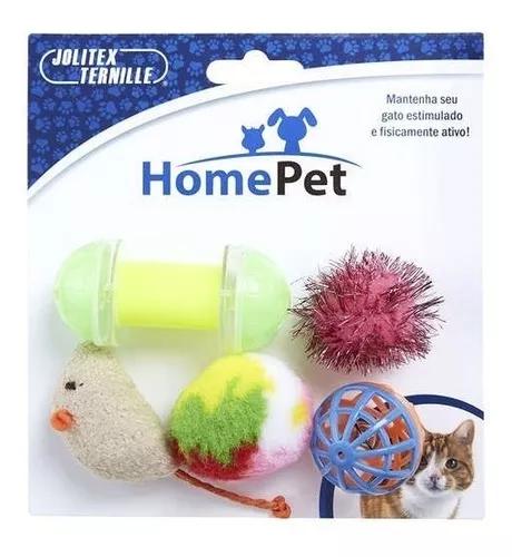 Brinquedo Kit Gatinho Animado Feliz Home Pet 5 Ou 6