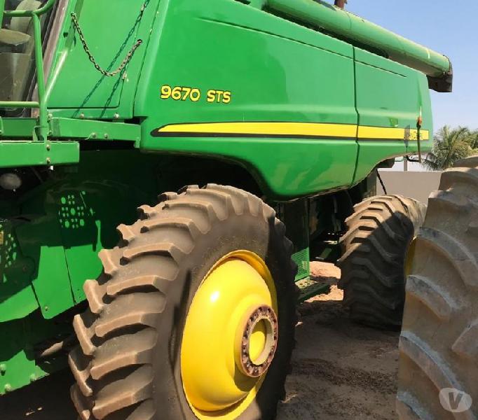 COLHEITADEIRA JOHN DEERE STS 9670 ANO 2010, COMPLETA, PLATAF