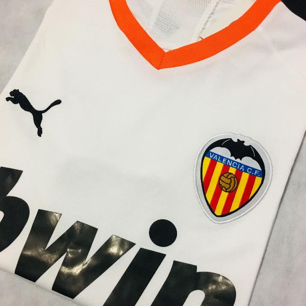 Camisa Valencia 2019/20 Home (Tam P) PRONTA ENTREGA