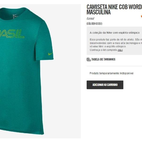 Camiseta Nike Wordmark Drop Verde