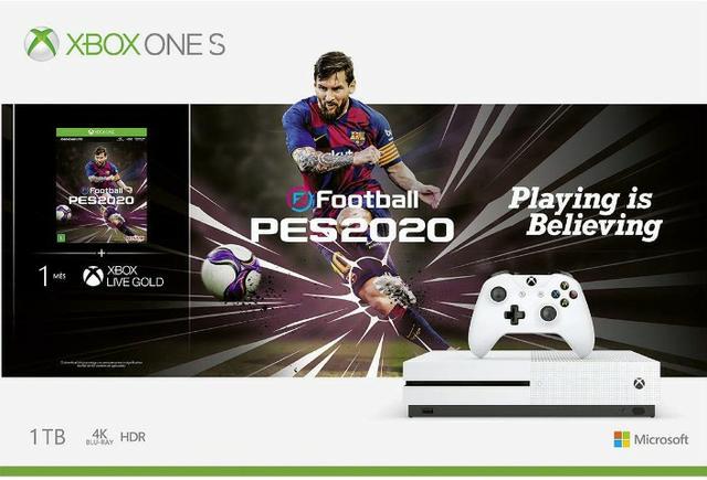 Console Xbox one S 1TB Pes 2020 lacrado 1 ano garantia