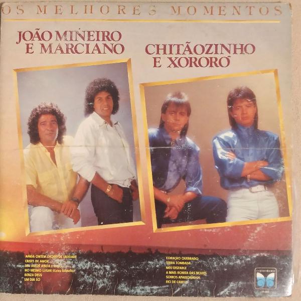 Disco de Vinil LP - João Mineiro e Marciano + Chitãozinho