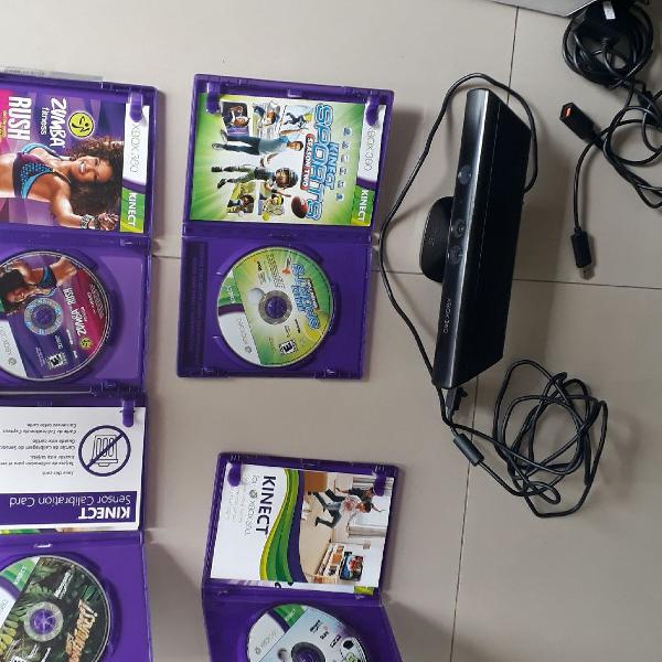 Kinect Xbox + 4 jogos
