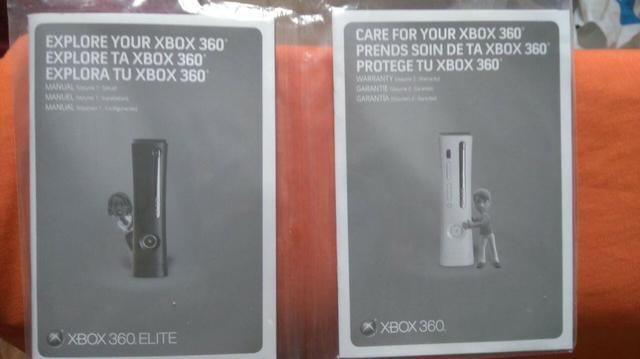 Manuais originais Microsoft - xbox 360