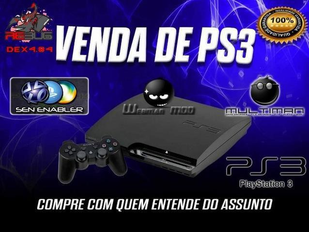 PS3 Desbloq GTA5 Com Mod Menu, Pes 2020 + 6 Jogos a Escolha,