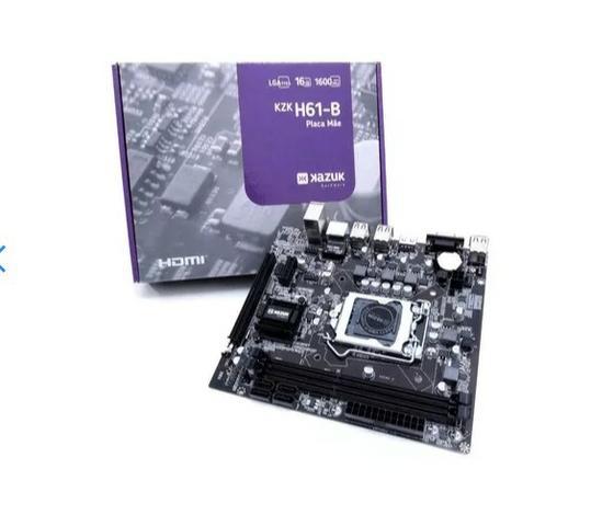 Placa Mãe Kazuk Lga 1155 H61 Ddr3 16gb Hdmi - Kzkh61-b