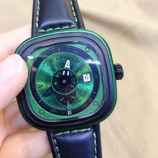 Relógio SevenFriday Verde Top 100% Premium Funcional