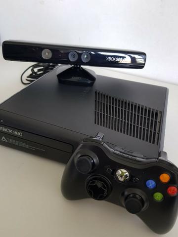 XBOX 360 + Kinect + 3 jogos