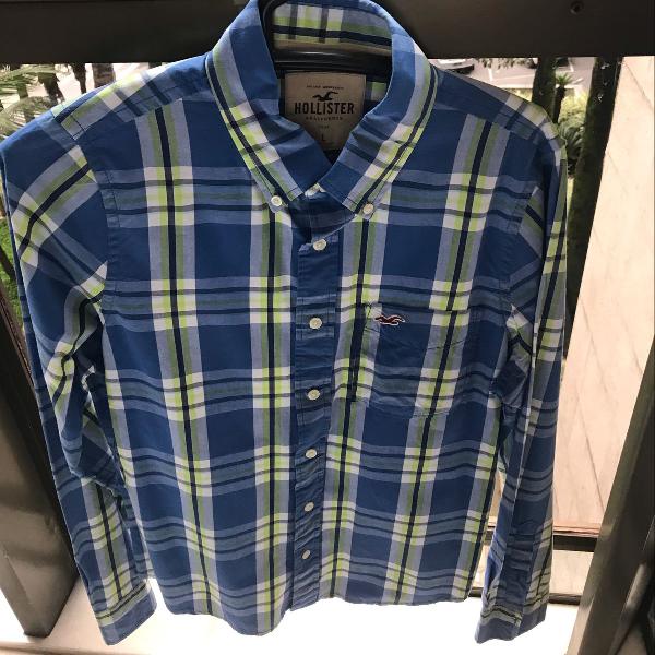 camisa botões hollister