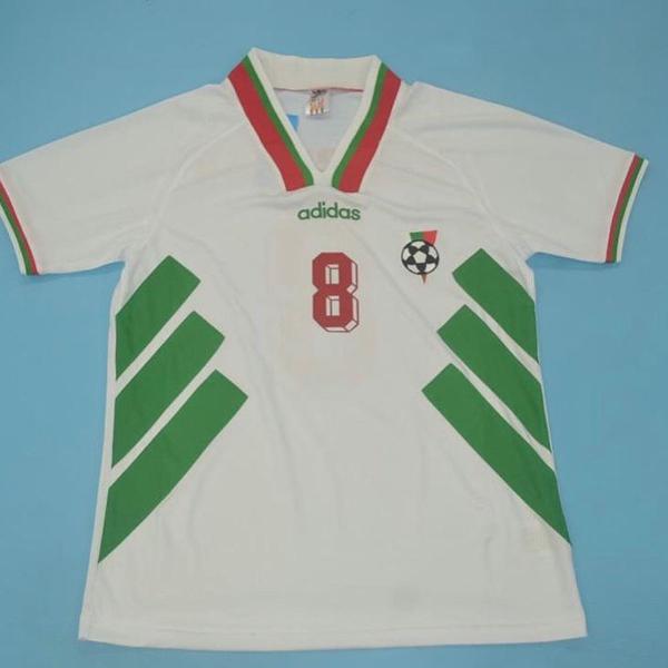 camisa oficial retrô adidas bulgária 1994 stoichkov