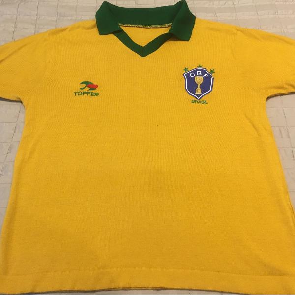 camisa retrô seleção brasileira