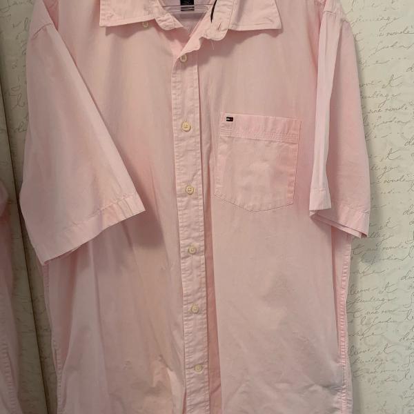 camisa rosa tommy hilfiger
