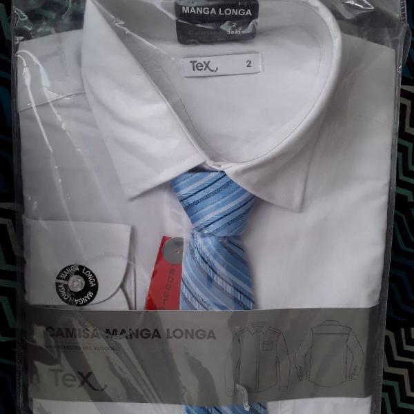camisa social manga longa acompanha gravata