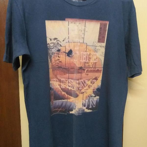 camiseta azul brooksfield