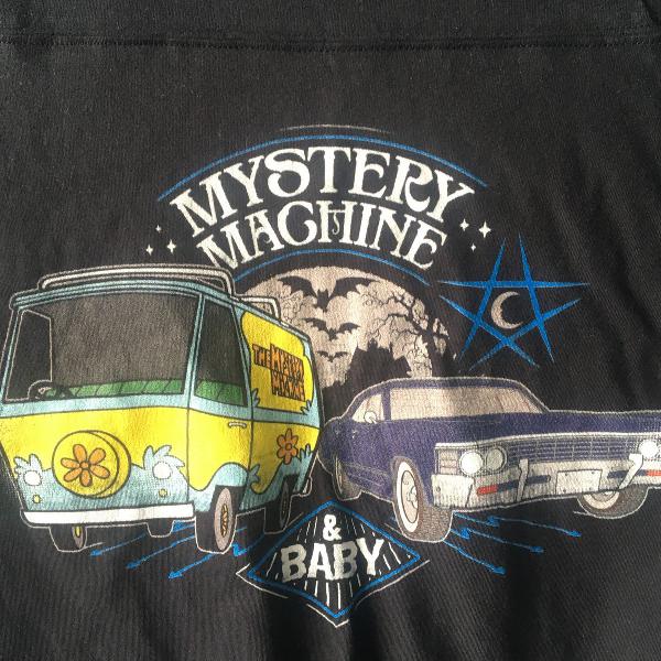 camiseta supernatural &amp; scooby doo