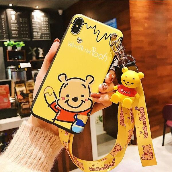 capa iphone 8 plus ursinho pooh 3d