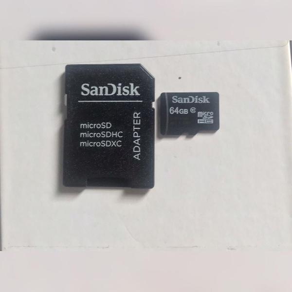 cartão de memoria de 64 gb sandisk