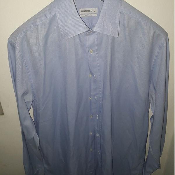 dormeuil, camisa manga longa azul,