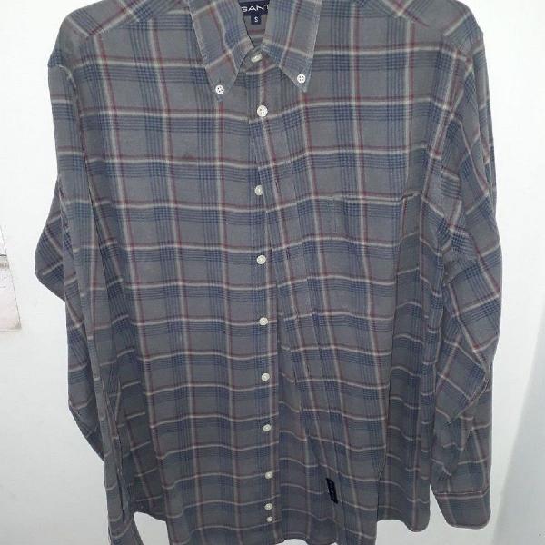 gant, camisa xadrez cinza