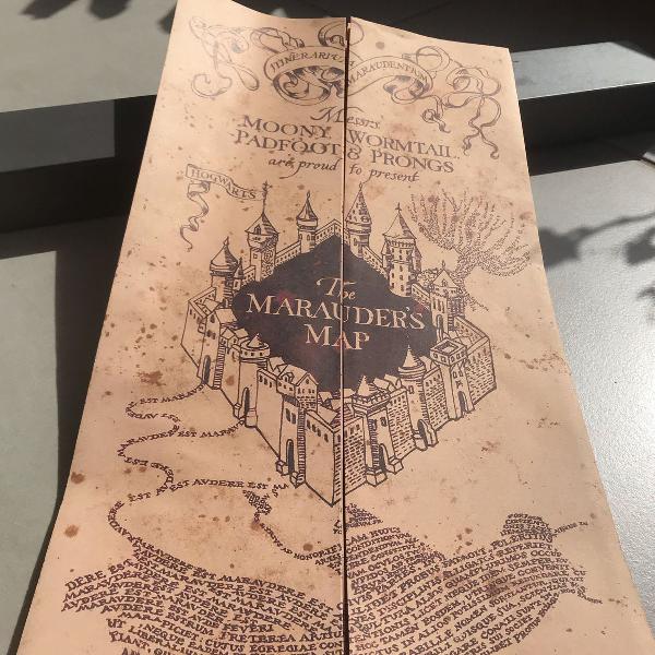 mapa do maroto - harry potter