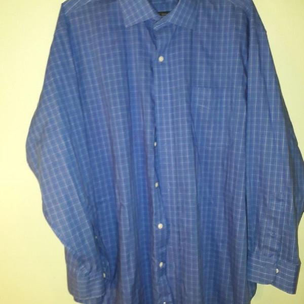 ralph lauren, camisa azul royal