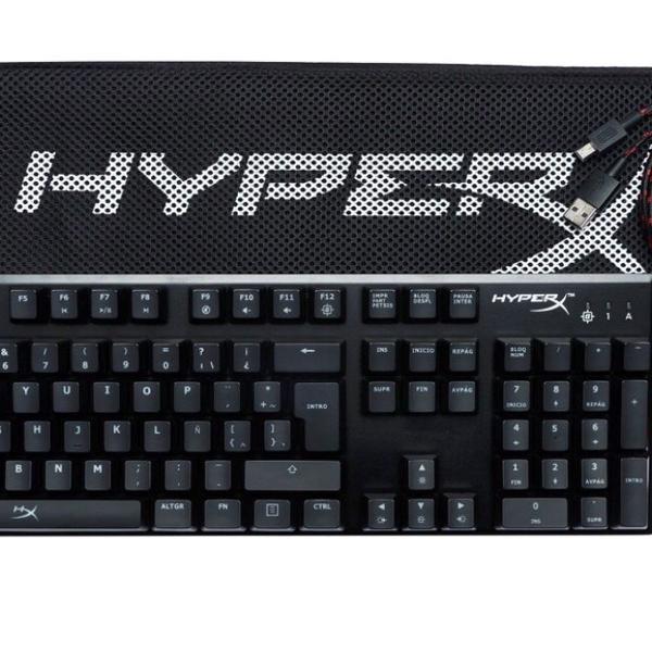 teclado mecânico gamer hyperx alloy fps, led, switch cherry