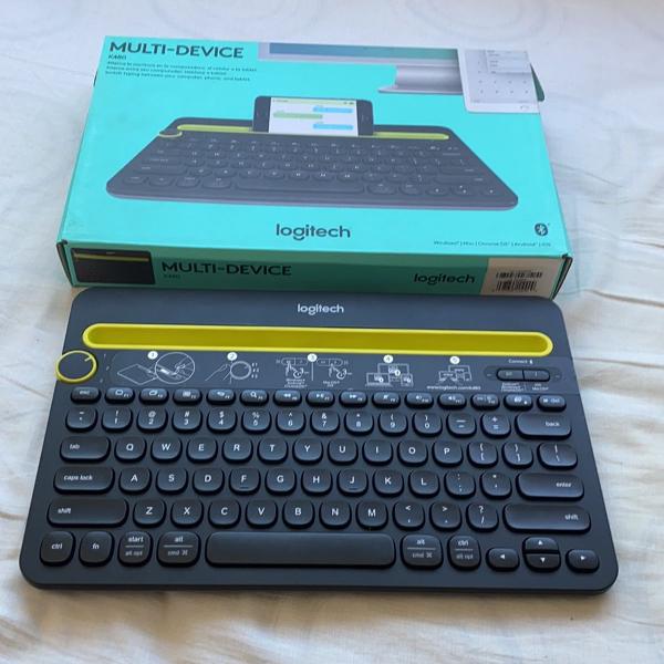 teclado multifuncional logitech k480 bluetooth preto