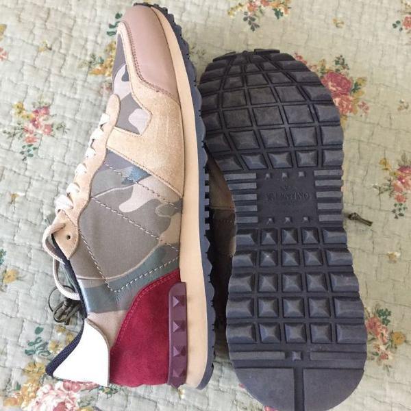 tênis valentino rockrunner camouflage masculino