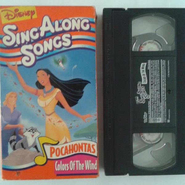 vhs importado sing along songs - pocahontas